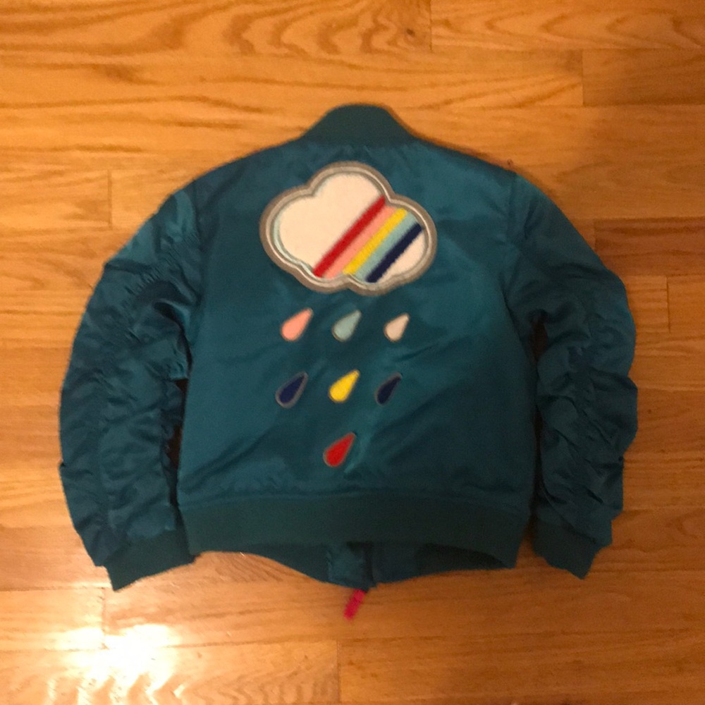 Cat and Jack Rainbow Bomber Jacket 5T